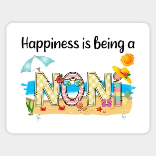 Happiness Is Being A Noni Summer Beach Happy Mother's Magnet